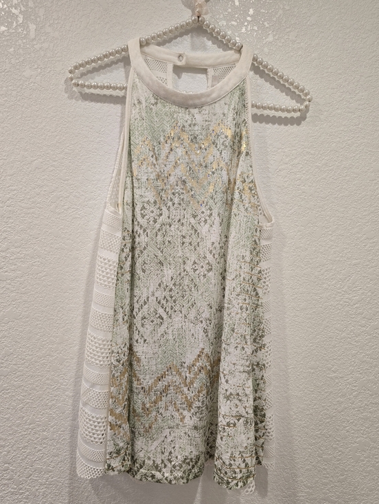 Miss Me Tops - Miss Me White Tank Top Embellished With Rhinestones  L